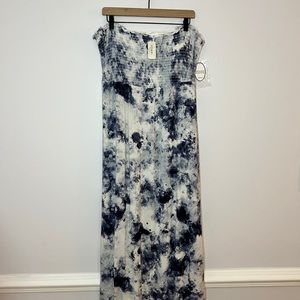 NWT! Soma blue and white patterned Maxi dress, size XL